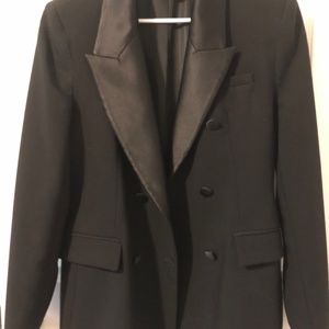 Zara double breasted tuxedo blazer (not the really long one)